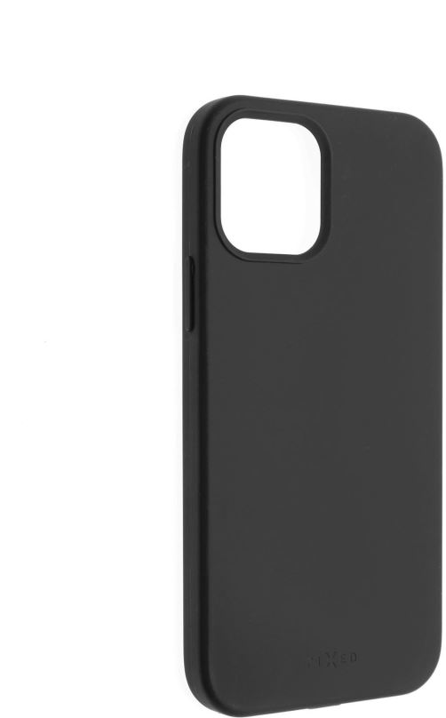 Kryt na mobil FIXED Flow Liquid Silicon case pro Apple iPhone 12/12 Pro černý