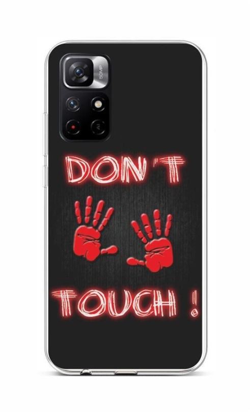 Kryt na mobil TopQ Kryt Xiaomi Poco M4 Pro 5G silikon Don't Touch Red 71226