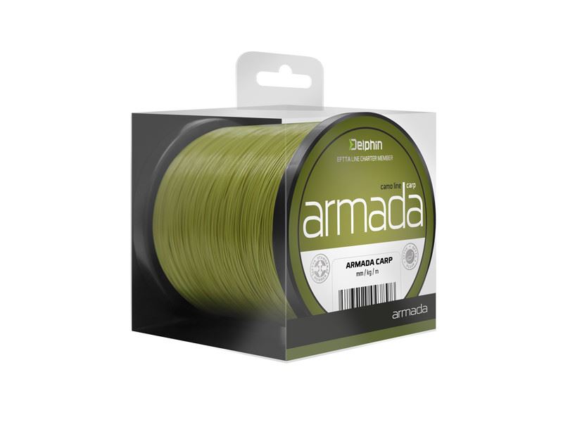 Delphin Vlasec Armada Carp Kamufláž 600m 0,25mm 4,4kg