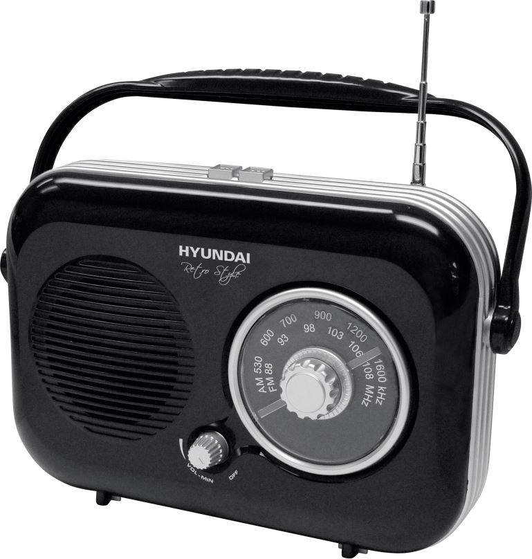 Rádio Hyundai PR 100 Retro černý