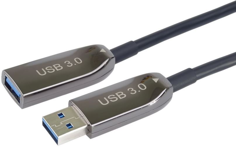 Datový kabel PremiumCord USB 3.0 prodlužovací optický AOC kabel A/Male - A/Female  15m