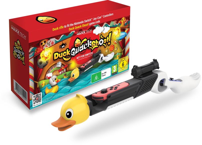 Hra na konzoli Duck, Quack, Shoot! Kit - hra a sada příslušenství pro Nintendo Switch