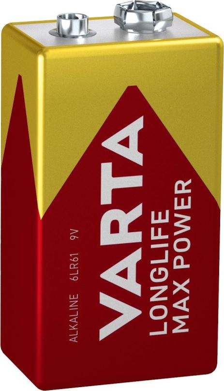 Jednorázová baterie VARTA alkalická baterie Longlife Max Power 9V 1ks