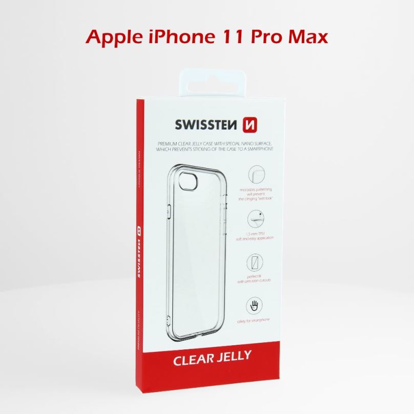 Kryt na mobil Swissten Clear Jelly pro Apple iPhone 11 PRO MAX