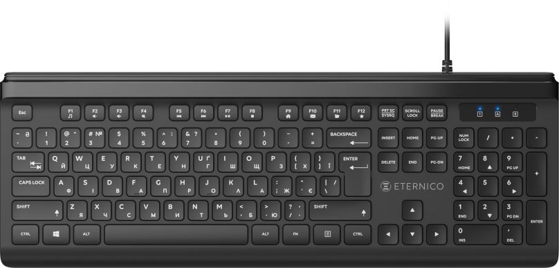Klávesnice Eternico Home Keyboard Wired KD2020 černá - UA