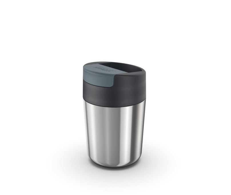 JOSEPH JOSEPH Hrnek cestovní s hygienickým uzávěrem Sipp Travel Mug 81125, 340ml, nerez