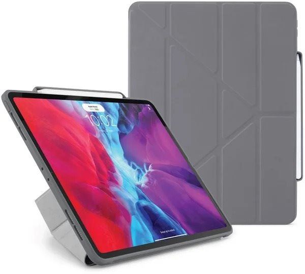 Pouzdro na tablet Pipetto Origami Pencil Case pro Apple iPad Air 10.9" (2020) - šedá