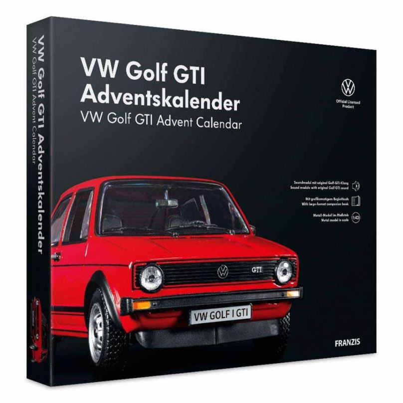 Adventní kalendář Franzis Verlag adventní kalendář Volkswagen VW Golf GTI se zvukem 1:43