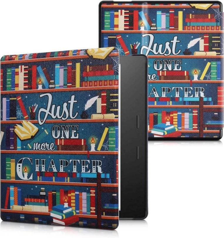 Pouzdro na čtečku knih KW Mobile - Library Motto - KW4941707 - pouzdro pro Amazon Kindle Oasis 2/3 - vícebarevné