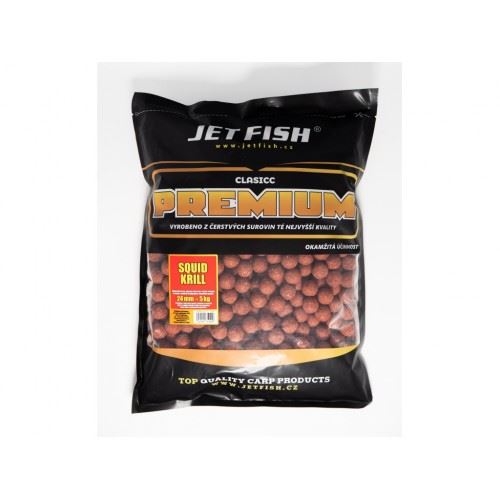 Jet Fish Boilies Premium Clasicc Squid/Krill 5kg 24mm
