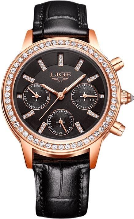 Dámské hodinky Lige Woman 9812 / V černé