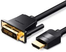 Video kabel Vention HDMI to DVI Cable 3m Black