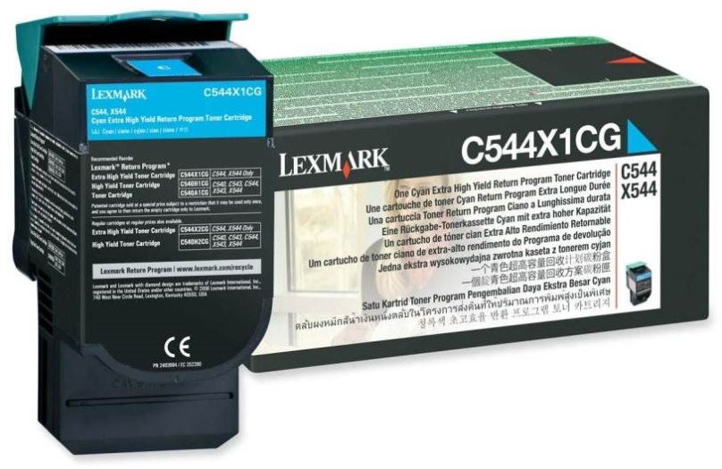 Toner LEXMARK C544X1CG modrý