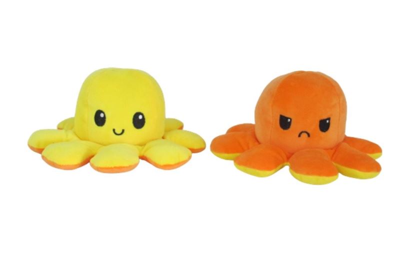 Plyšák Plyšová chobotnička žlutá/oranžová