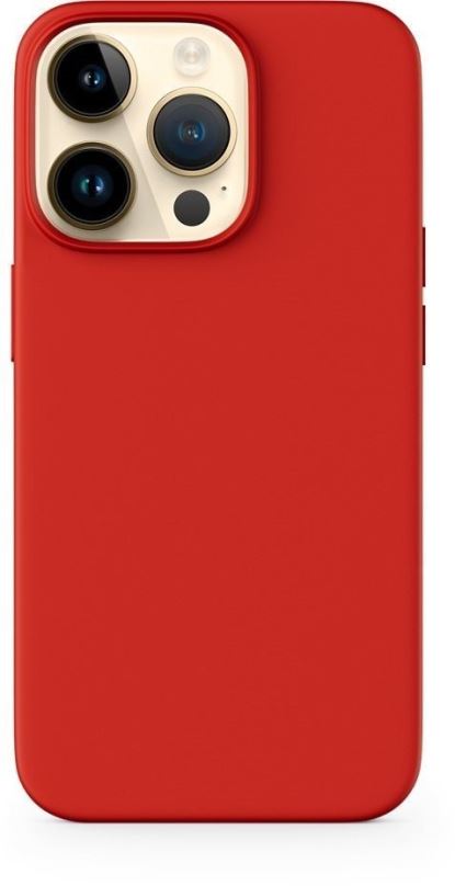 Kryt na mobil Epico silikonový kryt pro iPhone 14 Plus s podporou uchycení MagSafe - červený