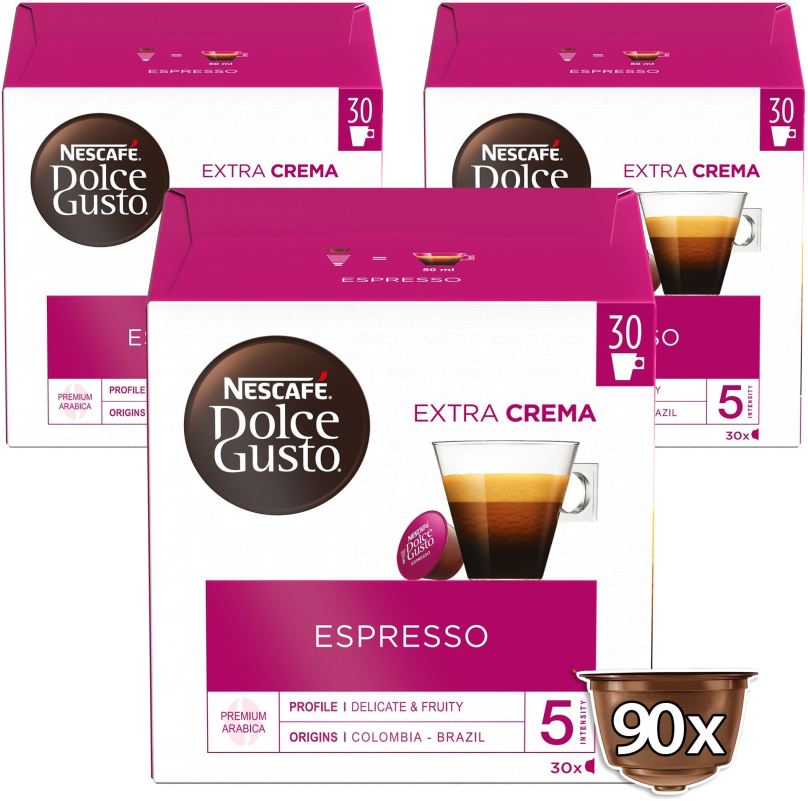 Kávové kapsle NESCAFÉ Dolce Gusto  Espresso XXL, 3 balení
