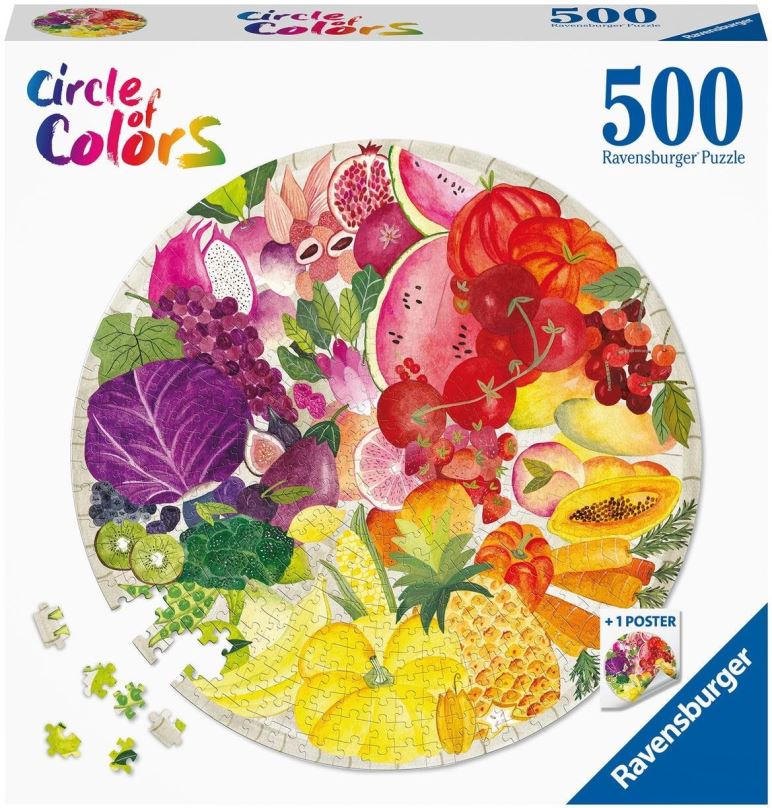 Puzzle Ravensburger puzzle 171699 Ovoce a zelenina 500 dílků