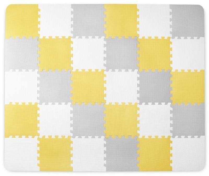 Pěnové puzzle Kinderkraft Podložka Luno 150 x 180 cm Yellow
