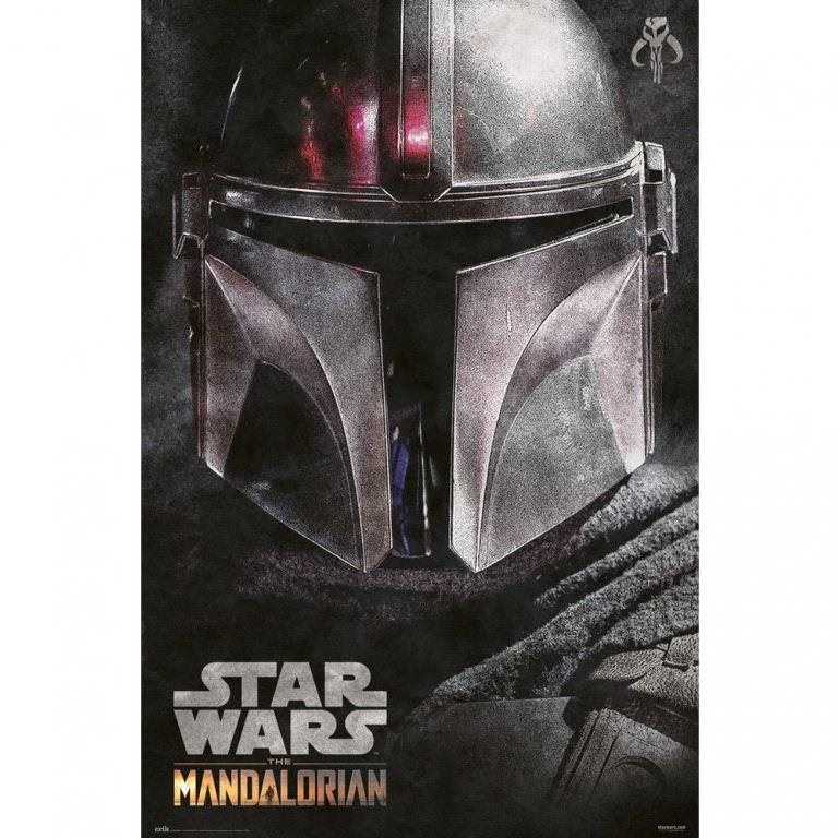 Plakát Star wars - Hvězdné války Tv Seriál The Mandalorian - Helmet - plakát
