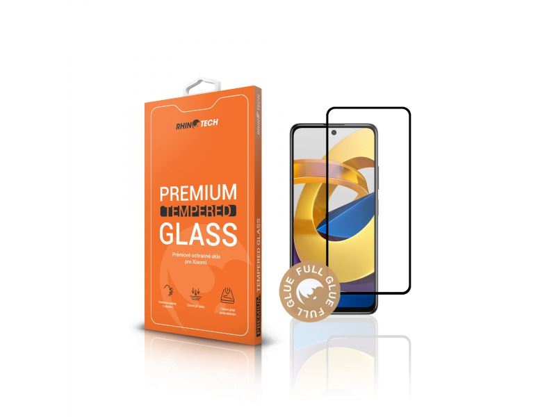 RhinoTech Tvrzené ochranné 2.5D sklo pro Xiaomi Poco M4 5G (Full Glue)