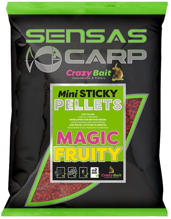 Sensas Pelety Mini Sticky Pellets Magic Fruity 700g