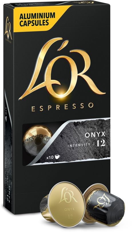 Kávové kapsle L'OR Espresso Onyx 10ks hliníkových kapslí