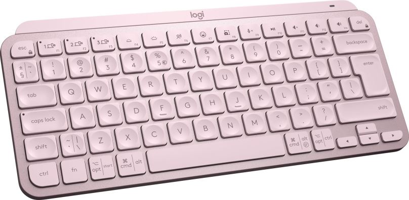 Klávesnice Logitech MX Keys Mini Minimalist Wireless Illuminated Keyboard, Rose - US INTL