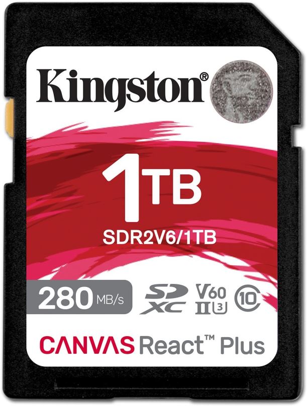 Paměťová karta Kingston SDXC 1TB Canvas React Plus V60