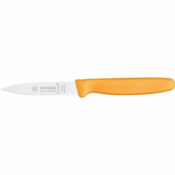 Kuchyňský nůž Giesser messer Nůž na zeleninu 10 cm žlutý