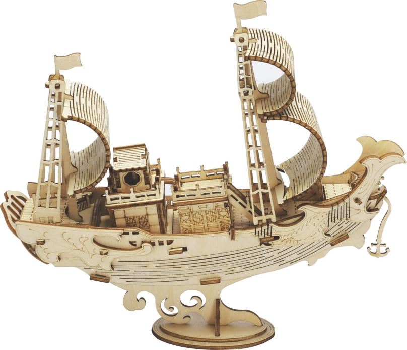 3D puzzle ROBOTIME Rolife 3D dřevěné puzzle Japonská diplomatická loď 91 dílků