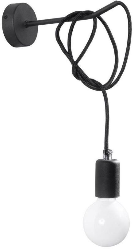 Nástěnná lampa Nástěnné svítidlo EDISON 1xE27/60W/230V černá