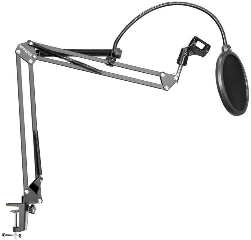 Rameno na mikrofon Neewer NW-35 flexibilní stojan s popfiltrem a adapterem závitů