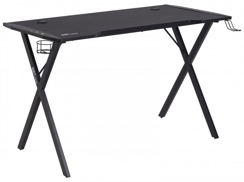 Herní stůl DESIGN SCANDINAVIA Elijah 120 cm, černý
