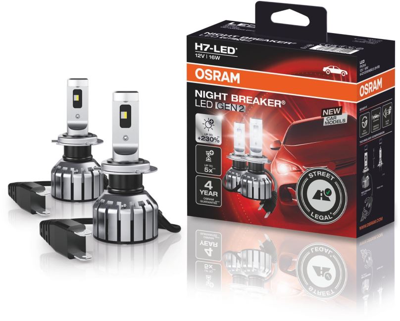 LED autožárovka OSRAM LED H7 Night Braker AUDI Q3 (8U) 2011-2014 ,E9 6391 + Canbus