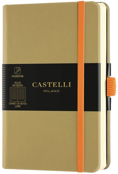 Zápisník CASTELLI MILANO Aqua Olive, velikost S