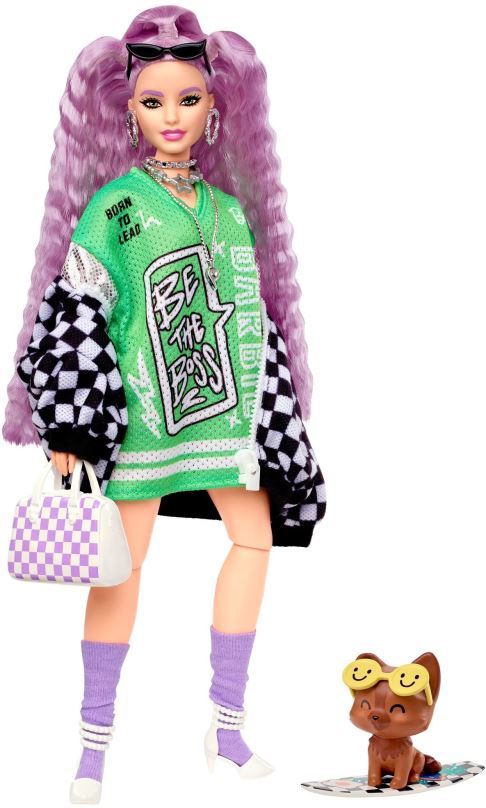 Panenka Barbie Extra - Závodní Bunda