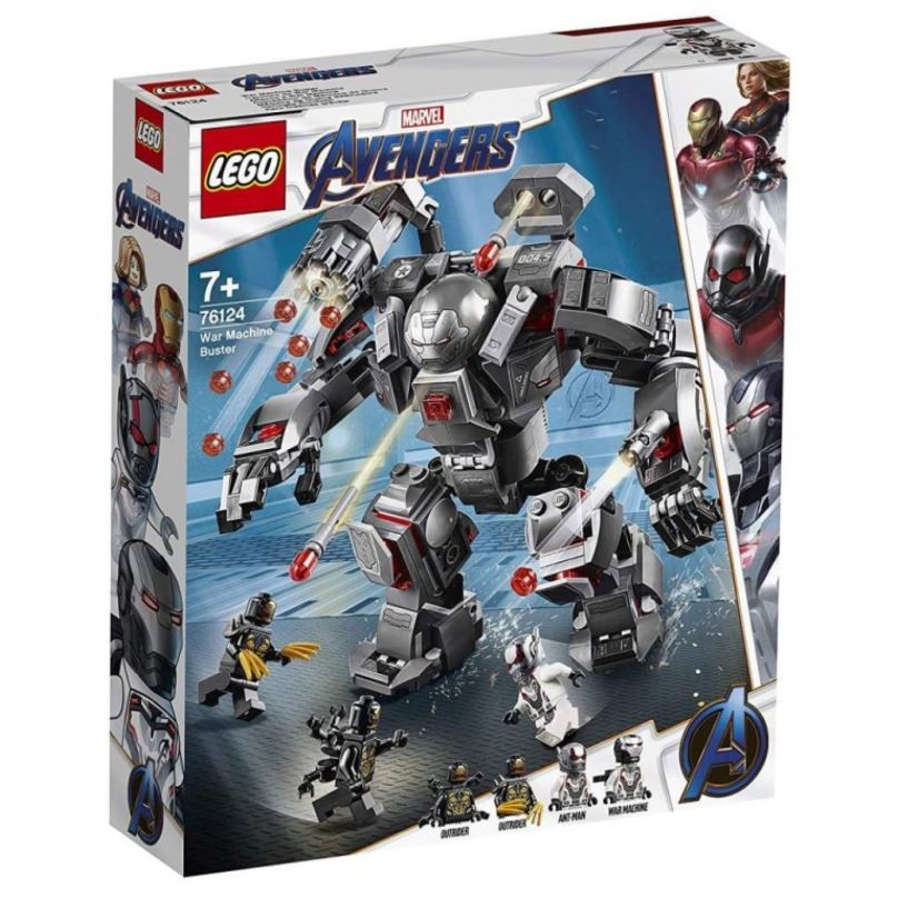 LEGO stavebnice LEGO Super Heroes 76124 War Machine v robotickém obleku