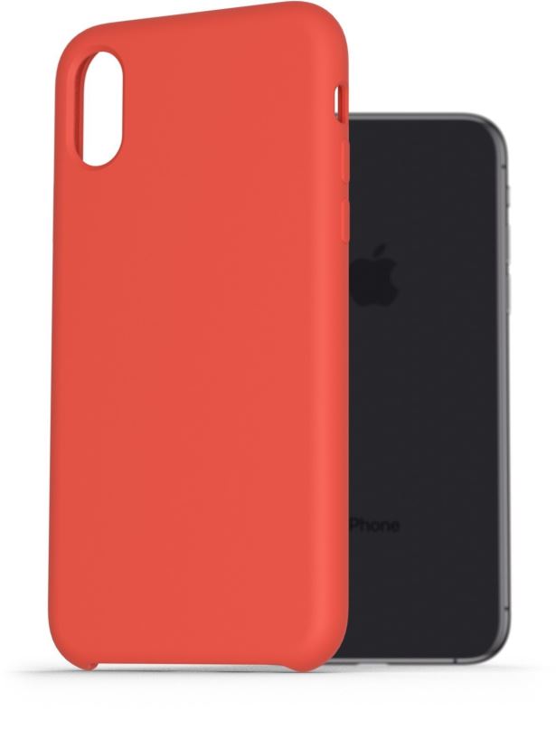 Kryt na mobil AlzaGuard Premium Liquid Silicone Case pro iPhone X / Xs červené