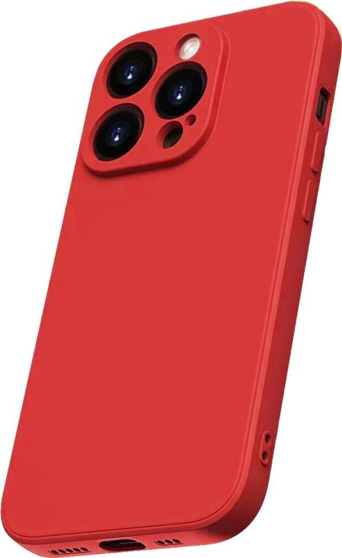 Kryt na mobil Lenuo TPU obal na iPhone 15 Pro červená