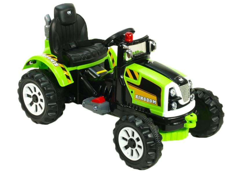 Elektrický traktor pro děti Kingdom, zelený