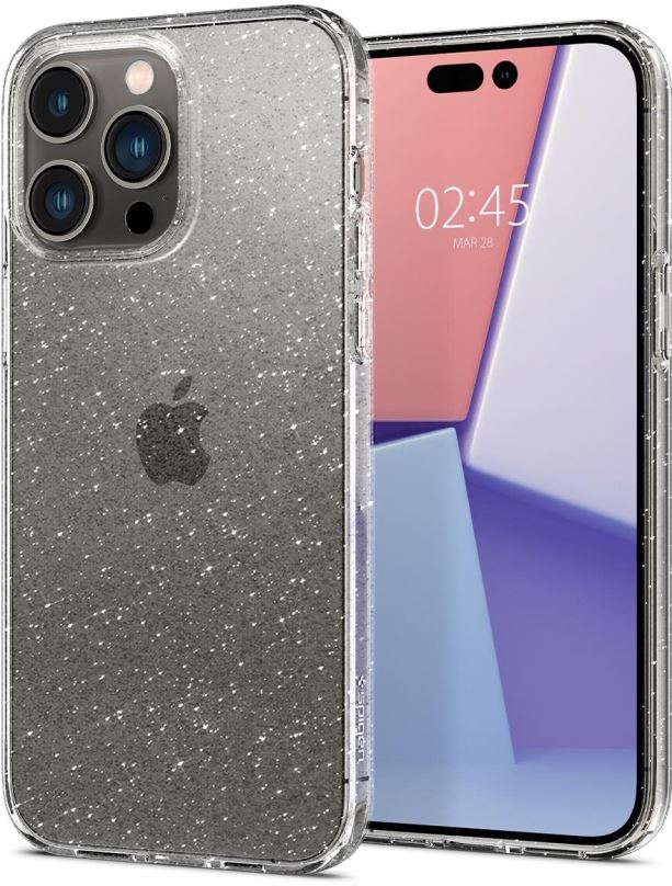 Kryt na mobil Spigen Liquid Crystal Glitter Crystal Quartz iPhone 14 Pro