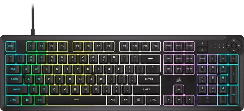 Herní klávesnice Corsair K55 CORE RGB Black - US