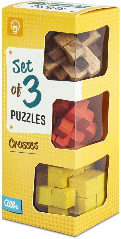 Hlavolam Set of 3 Puzzles - Crosses
