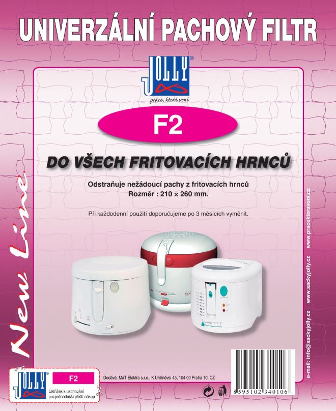 Filtr Pachový filtr do fritovacích hrnců (do víka) F2
