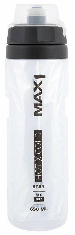 Láhev na pití MAX1 ThermoCool 0,65 l transparentní bidon na kolo