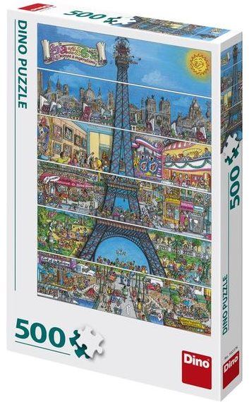 Puzzle Eiffelova Věž Kreslená 500 Puzzle