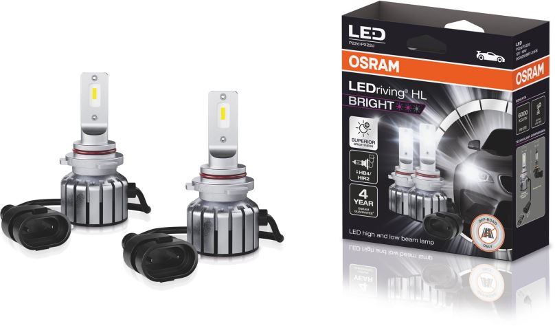 LED autožárovka OSRAM LEDriving HL BRIGHT +300% "HB4(9006)/HIR2" 12V