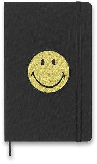 Zápisník Moleskine Smiley L, tvrdé desky, linkovaný