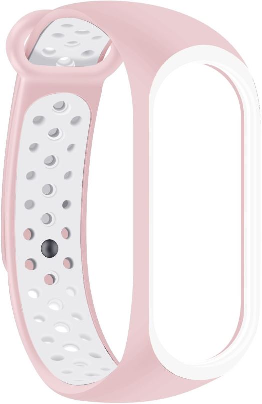 Řemínek Eternico Sporty pro Xiaomi Mi band 5 / 6 silk pink and white