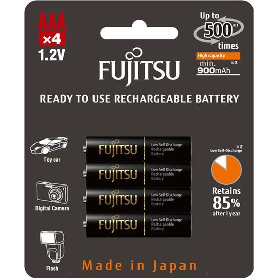 Fujitsu Black přednabitá baterie R03/AAA, blistr 4ks